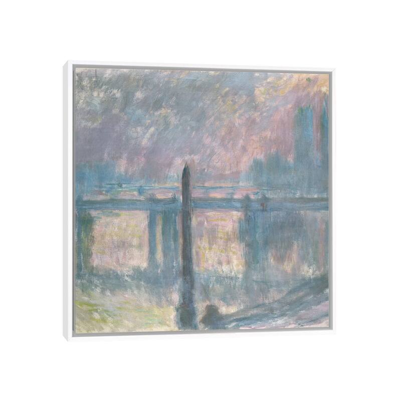 iCanvas "Cleopatra's Needle and Charing Cross Bridge, 1899 " by Claude